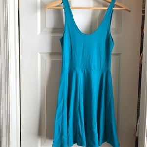 Casual teal tank dress